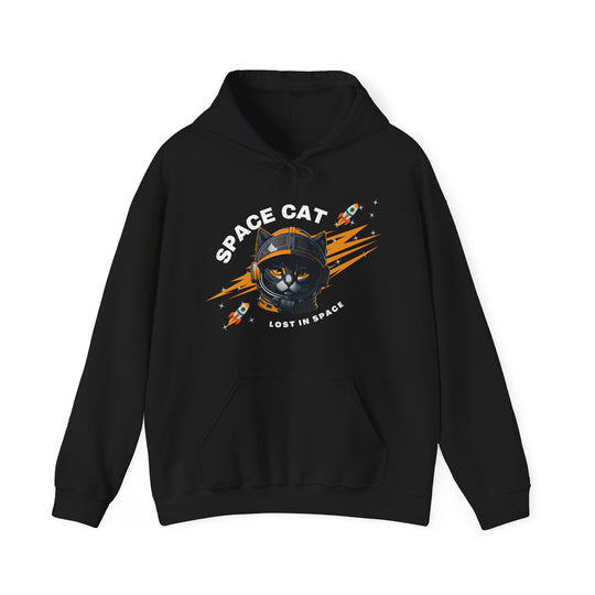 Space Cat Astronaut Hoodie - Lost In Space