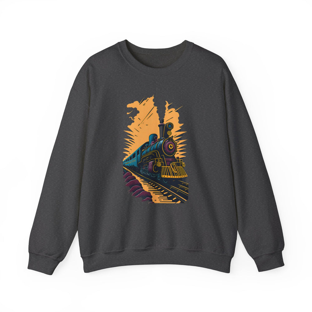 Vintage Train Railroad Journey Sweatshirt - Journey Through Time