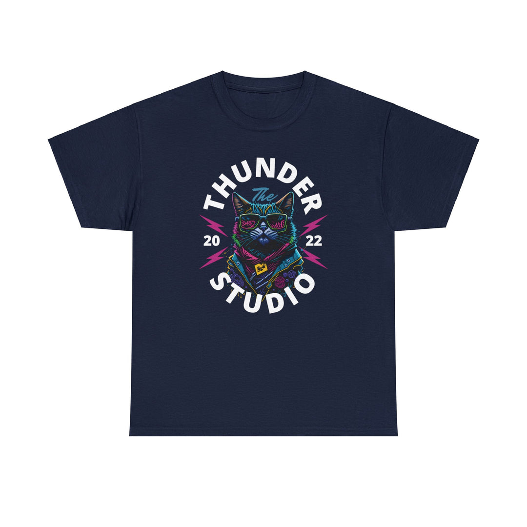 Thunder Studio Cat T-Shirt - DJ Cat Vibe