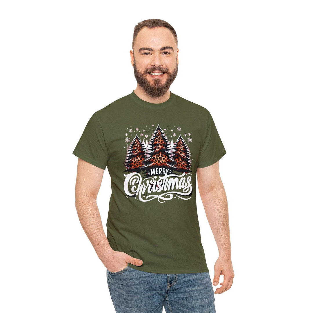 Cheetah Christmas Tree Unisex T Shirt