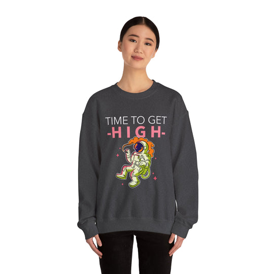 Time To Get High Unisex Sweatshirt - Wave Fusions