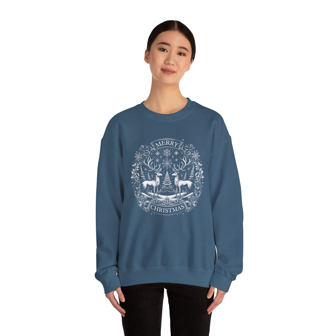 Woodland Reindeer Christmas Elegance Unisex Sweatshirt