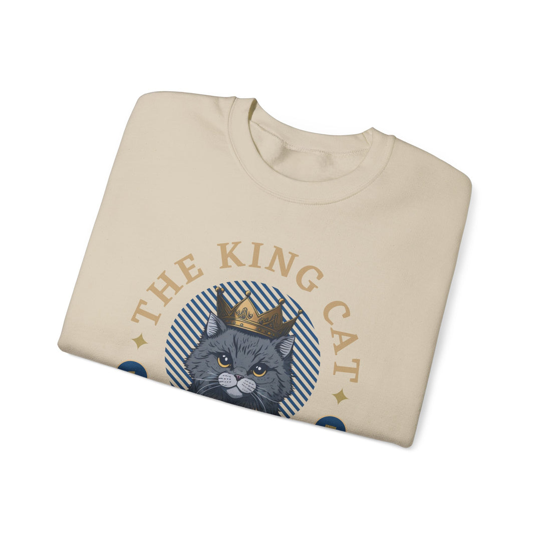 The King Cat Sweatshirt - Royal Feline Series