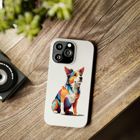 Sitting Dog Slim Phone Case