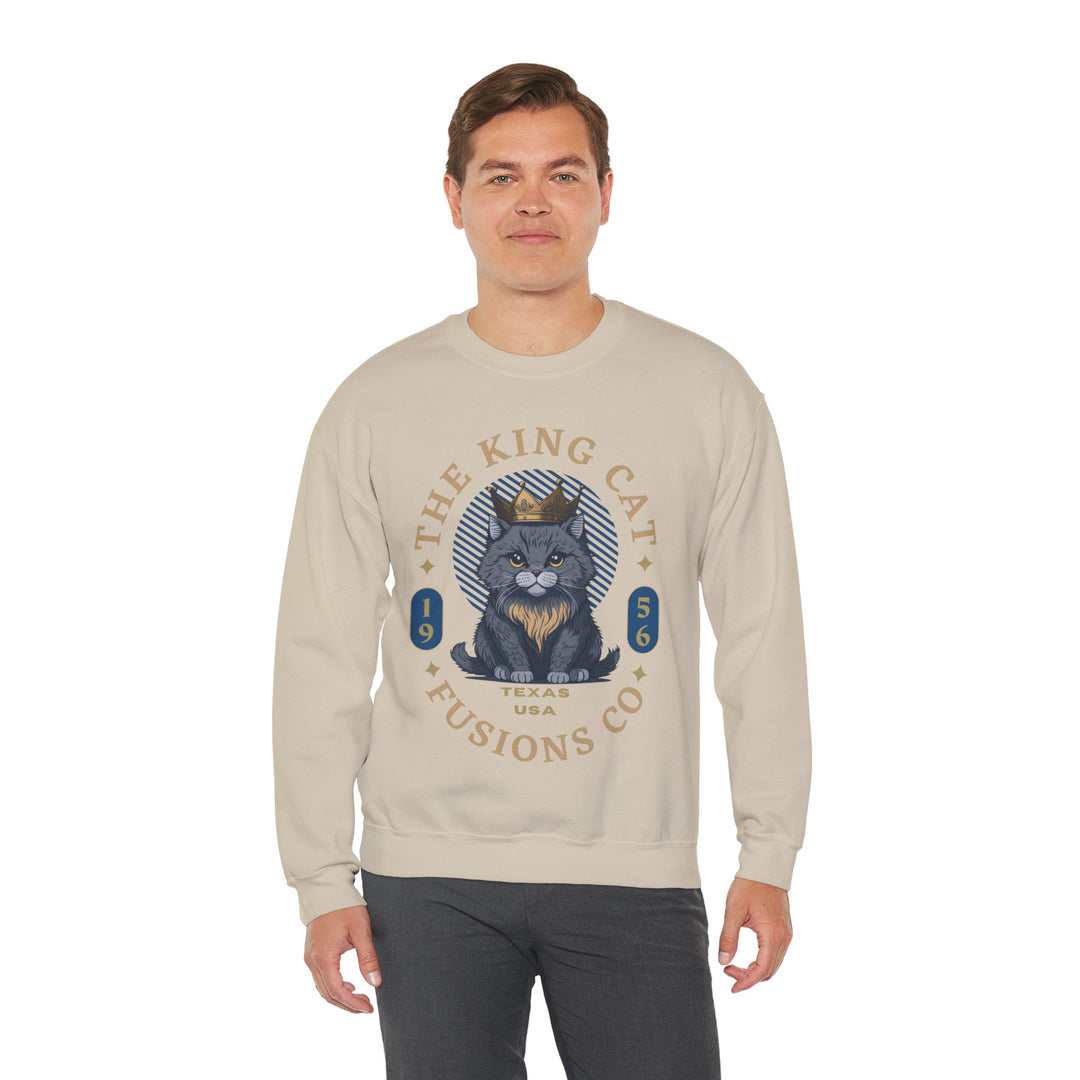 The King Cat Sweatshirt - Royal Feline Series