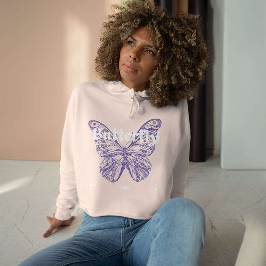 Butterfly Crop Hoodie