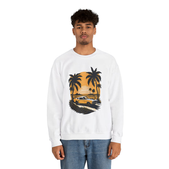 Vintage Car Unisex Heavy Blend Crewneck Sweatshirt - Wave Fusions