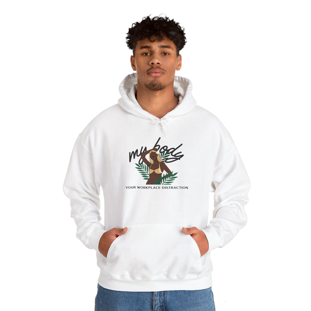 My Body! Your Distraction Jungle Paradise Glow Hoodie