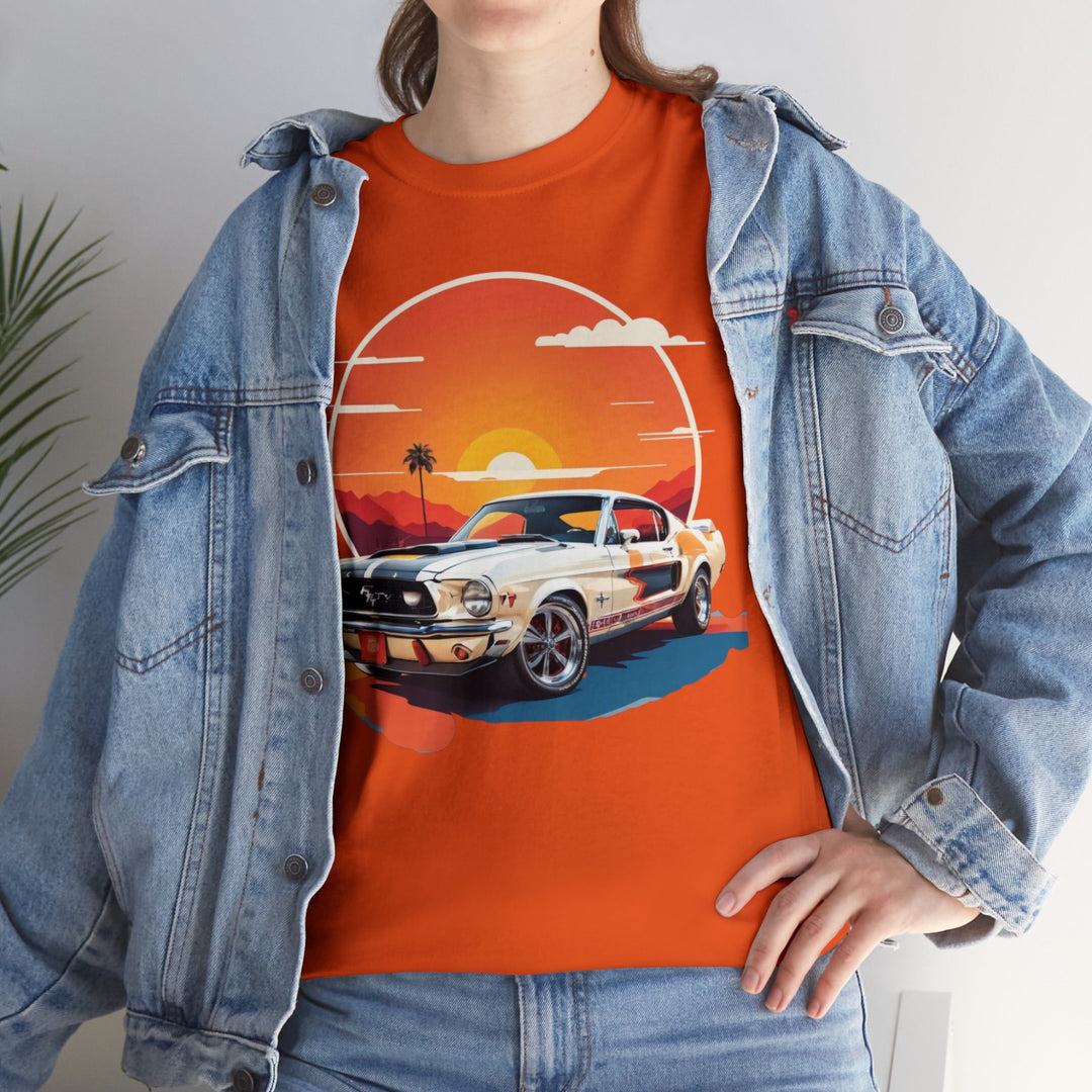 Sunset Muscle Car T-Shirt - Muscle Car Edition