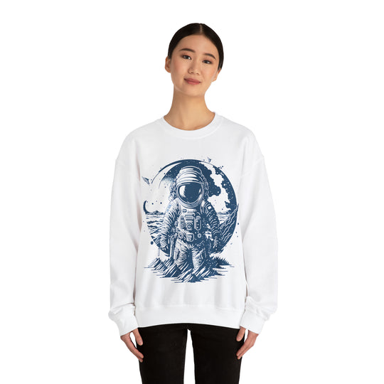 Astronaut's Unisex Heavy Blend Crewneck Sweatshirt - Wave Fusions