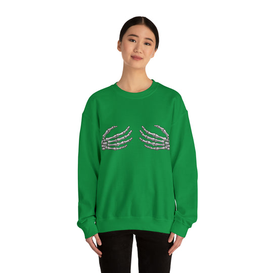 Skeleton Hands Unisex Heavy Blend™ Crewneck Sweatshirt - Wave Fusions