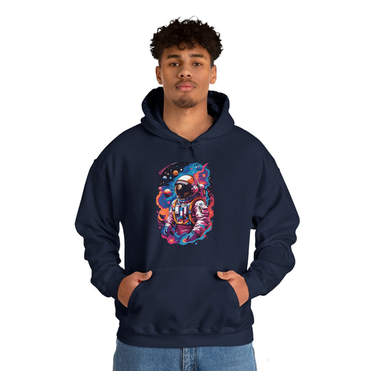 Cosmic Voyager Astronaut Unisex Hoodie - Wave Fusions