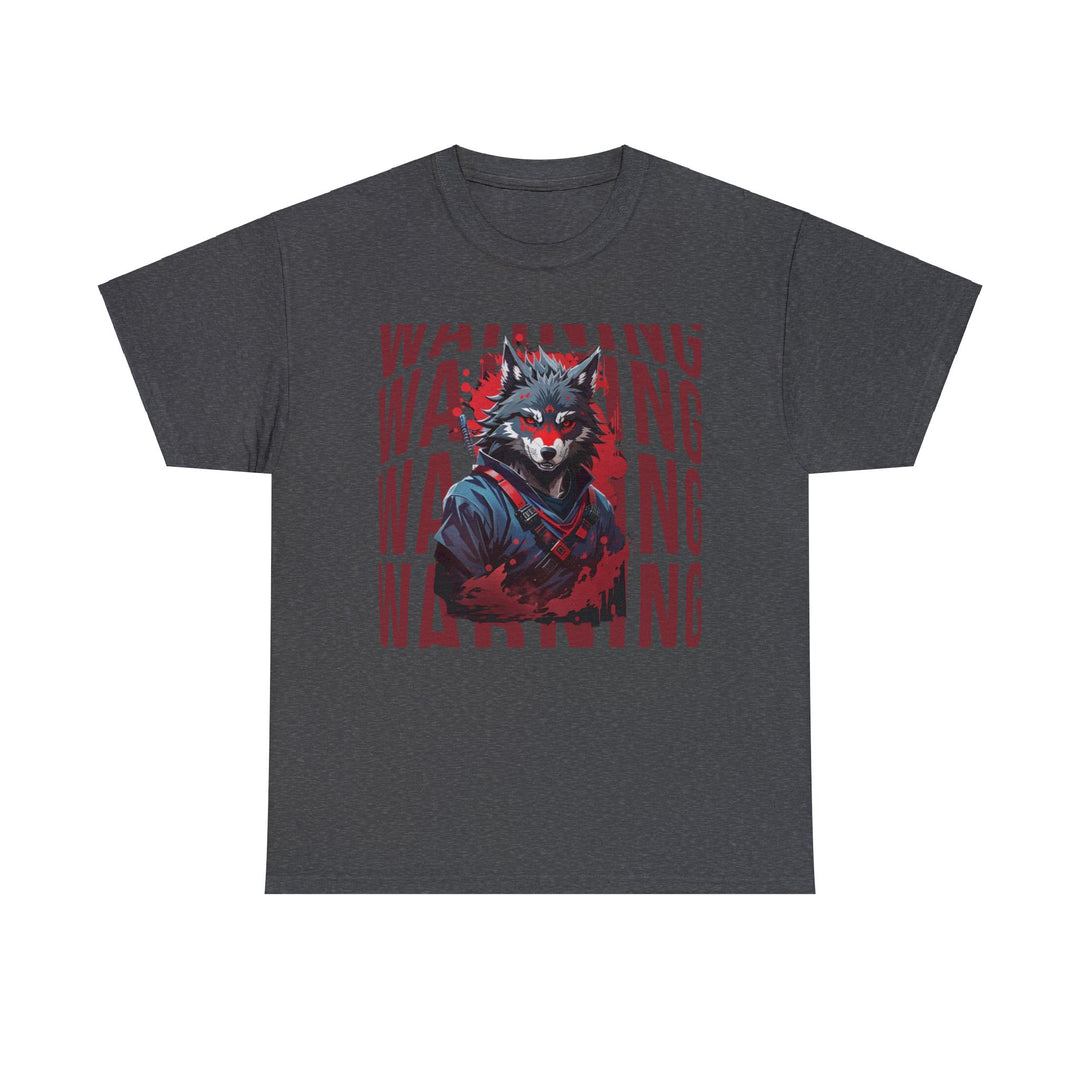 Warning! Warrior Wolf T-shirt - Majestic Wolf