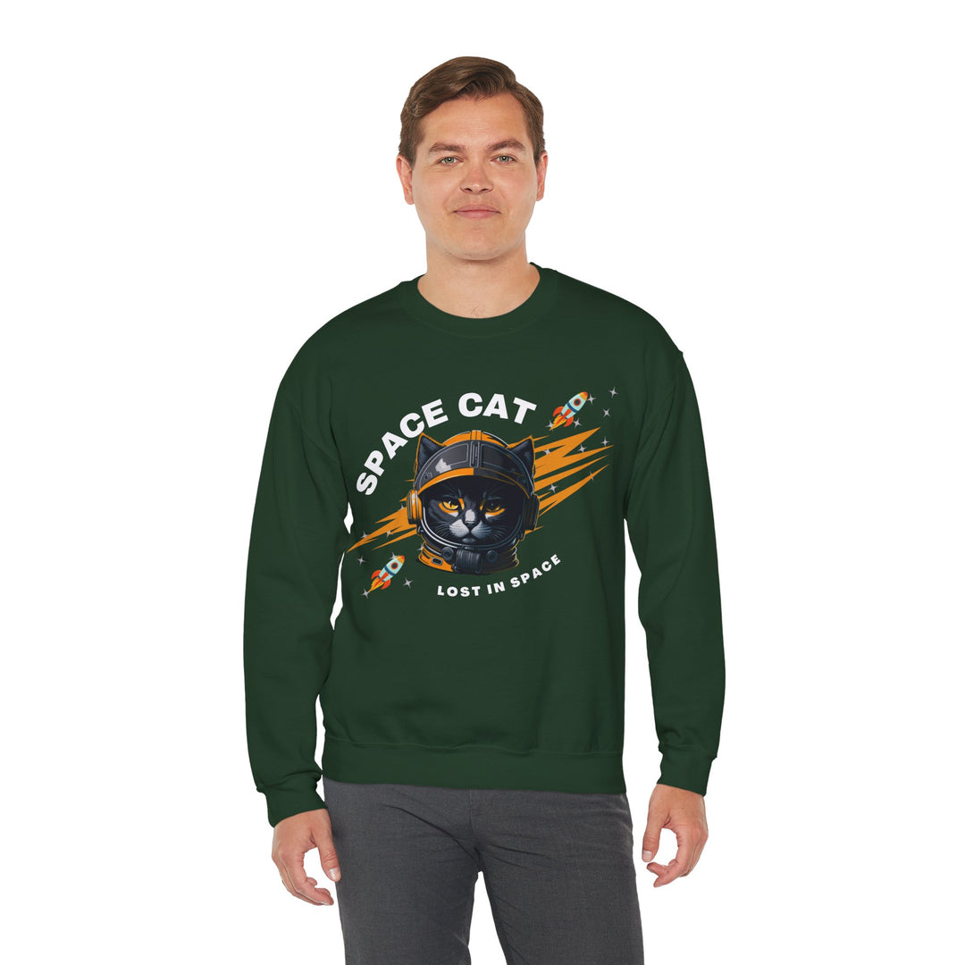 Space Cat Astronaut Sweatshirt - Lost In Space