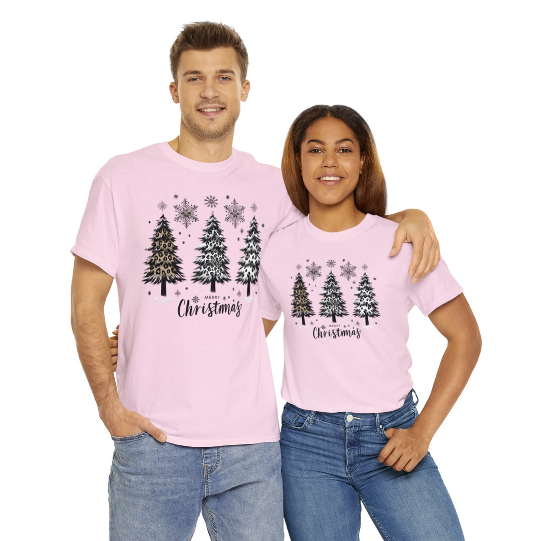 Snow Merry Christmas tree Unisex T Shirt - Wave Fusions