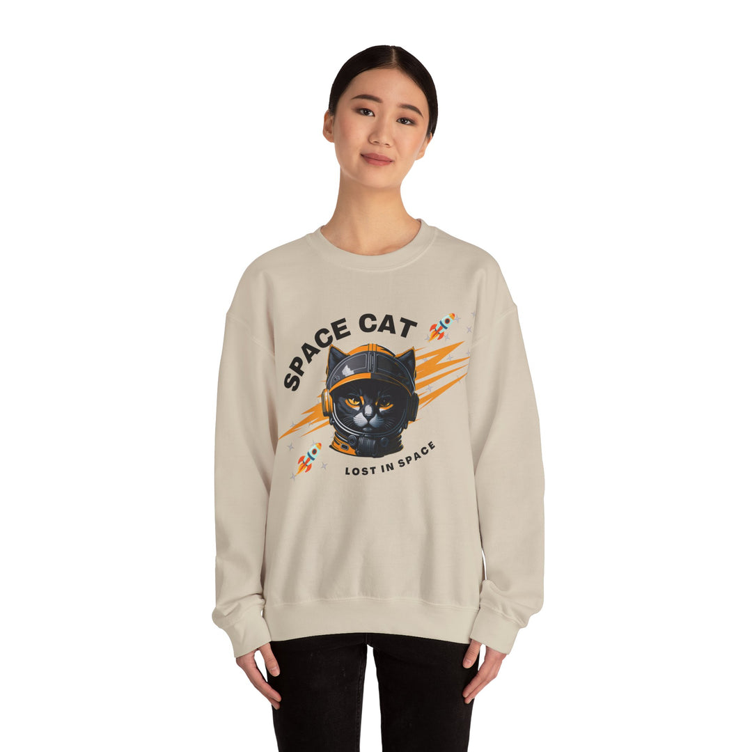 Space Cat Astronaut Sweatshirt - Lost In Space