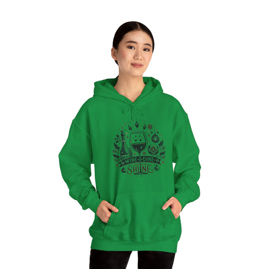 Wine, Dine And Shine Unisex Hoodie - Wave Fusions