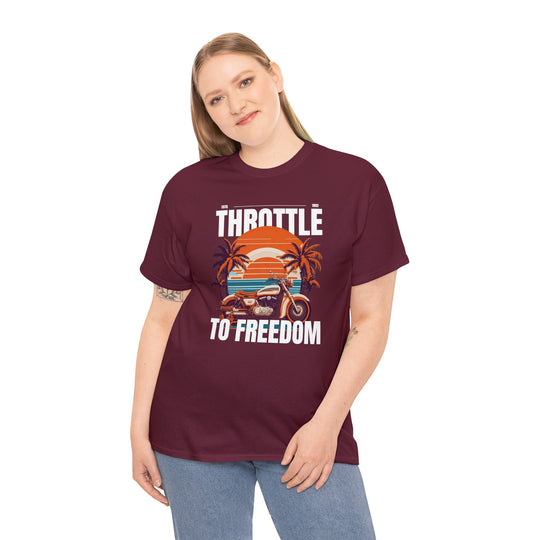 Throttle To Freedom Unisex T Shirt - Wave Fusions