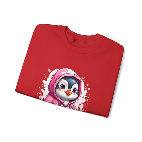 Penguin Unisex Heavy Blend™ Crewneck Sweatshirt - Wave Fusions