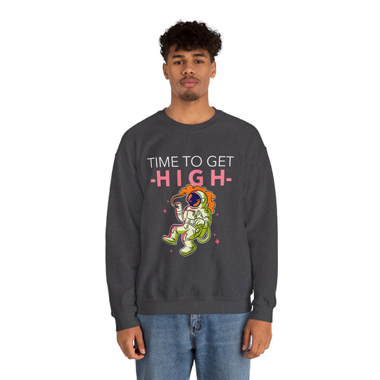 Time To Get High Unisex Sweatshirt - Wave Fusions