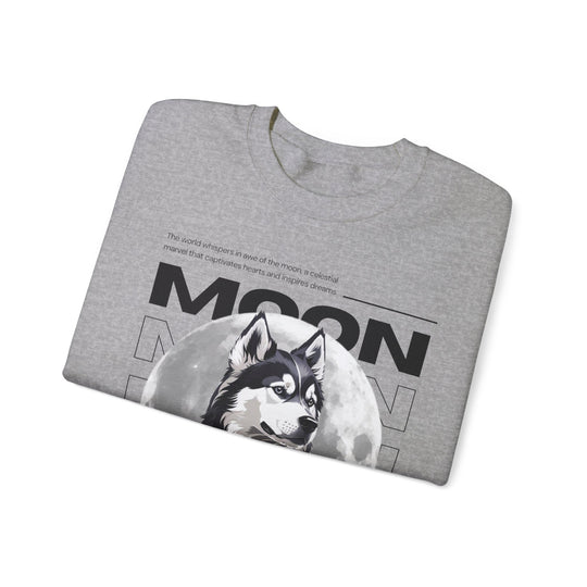 Full Moon Wolf Whisper Sweatshirt - Guiding Light of the Night