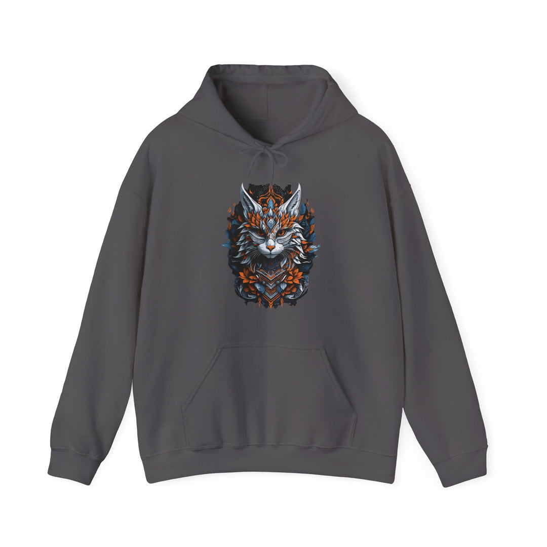 Tribal Majesty Cat Spirit Hoodie - Ancient Spirit Series