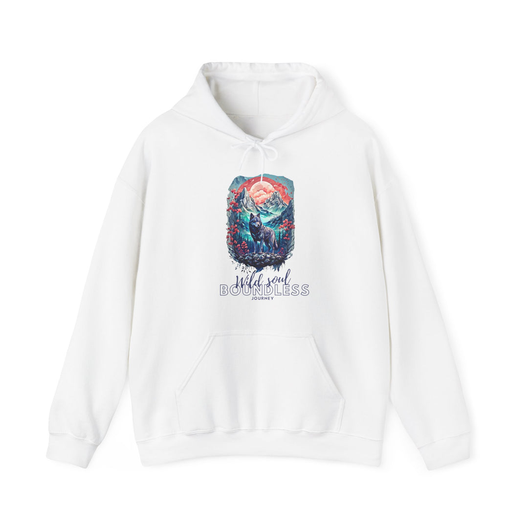 Wild Soul Endless Journey Hoodie - Mountain Wolf Spirit