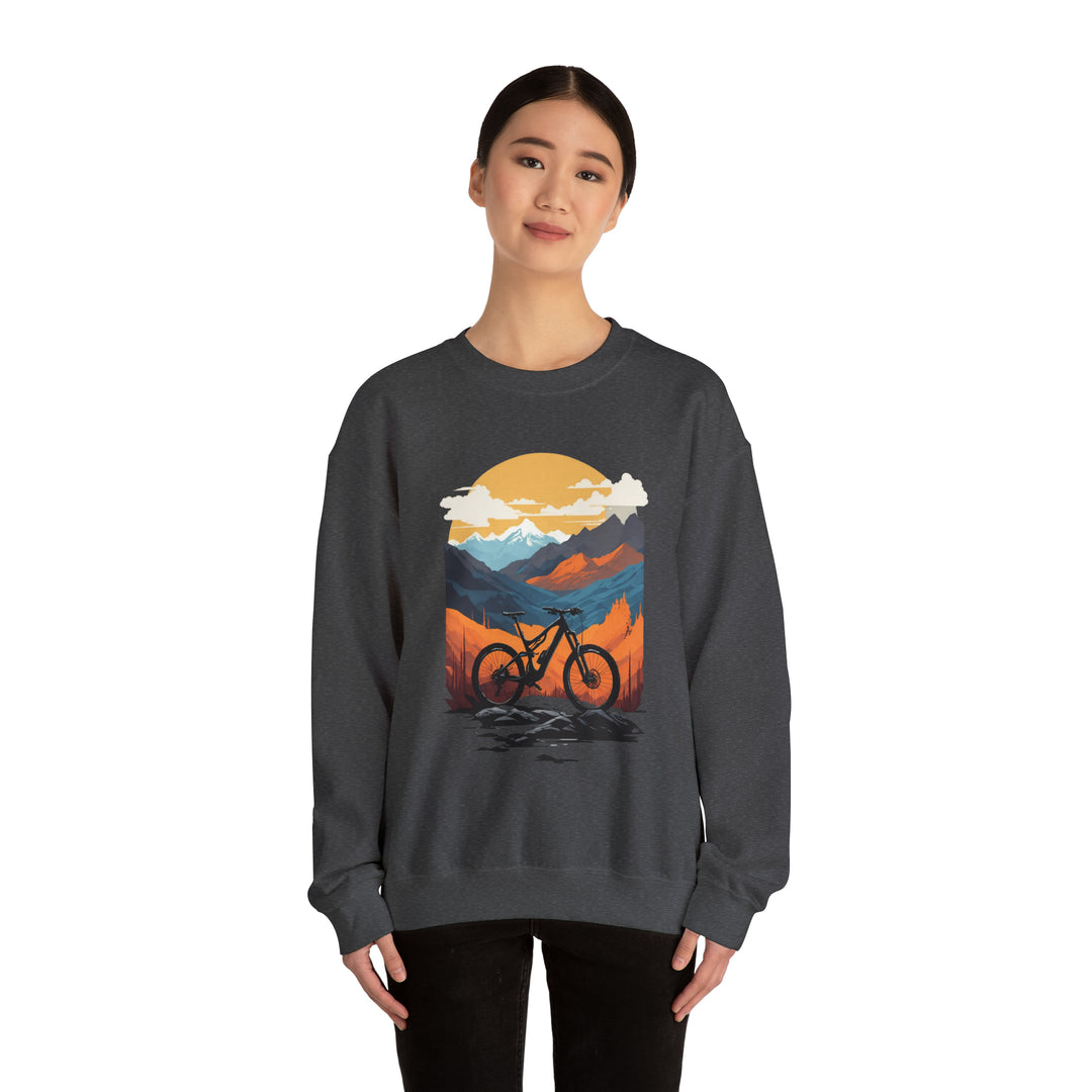 Mountain Bike Unisex Sweatshirt - Wave Fusions