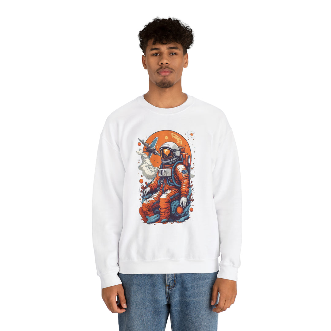 Retro Astronaut Unisex Sweatshirt - Wave Fusions