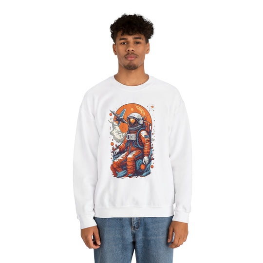 Retro Astronaut Unisex Sweatshirt - Wave Fusions