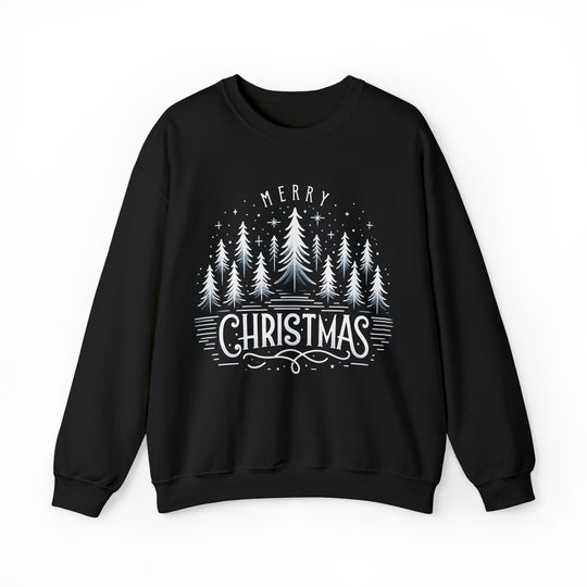 Midnight Magic Christmas Trees Unisex Sweatshirt - Wave Fusions