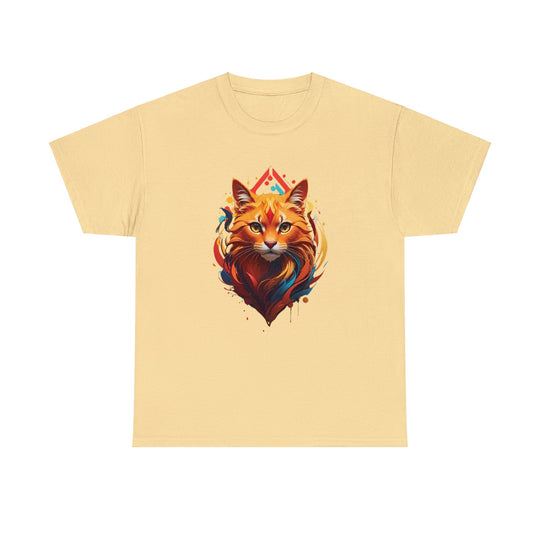 Flame Spirit Cat T-Shirt - Wildfire Whiskers