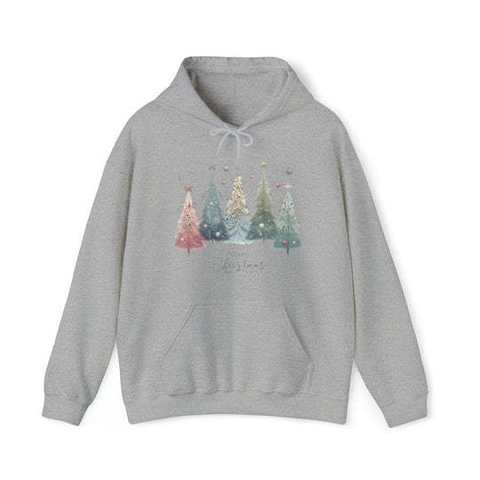 Enchanted Christmas Forest Ornaments Trees Unisex Hoodie