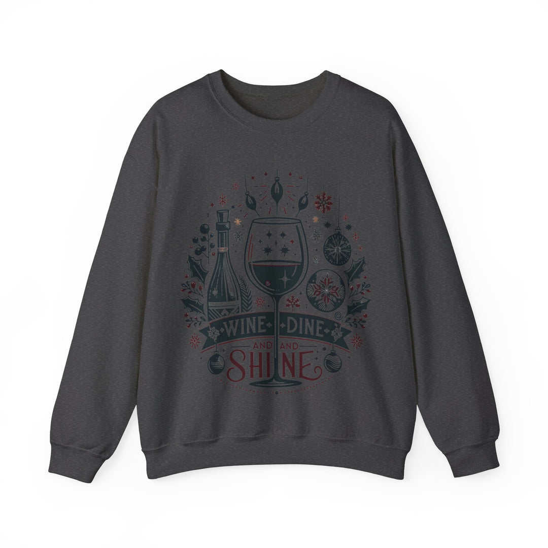 Wine, Dine And Shine Unisex Sweatshirt - Wave Fusions