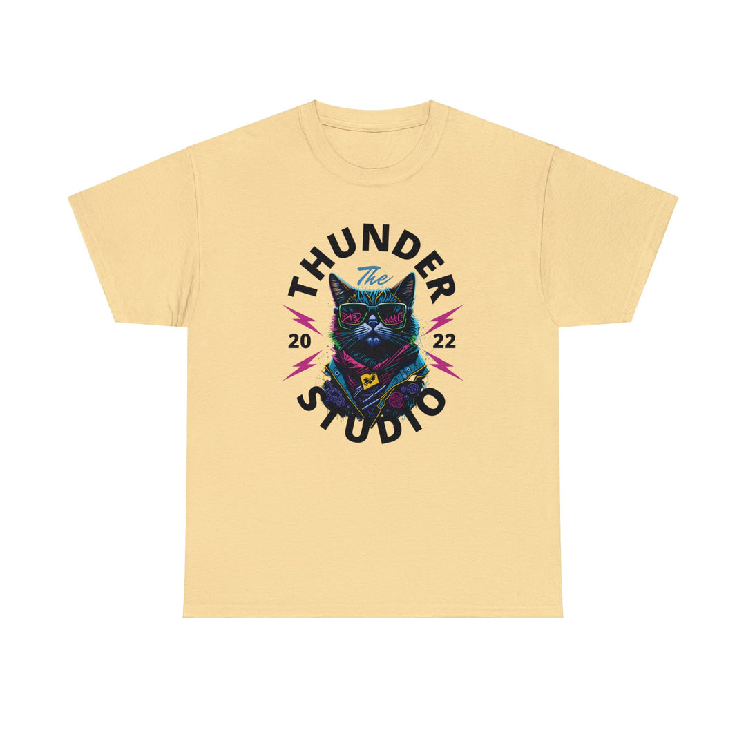 Thunder Studio Cat T-Shirt - DJ Cat Vibe