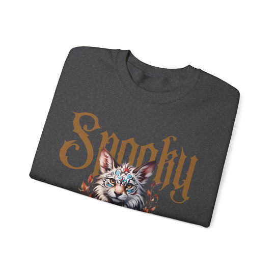 Spooky Club Floral Feline Cat Sweatshirt - Spooky Club Charm