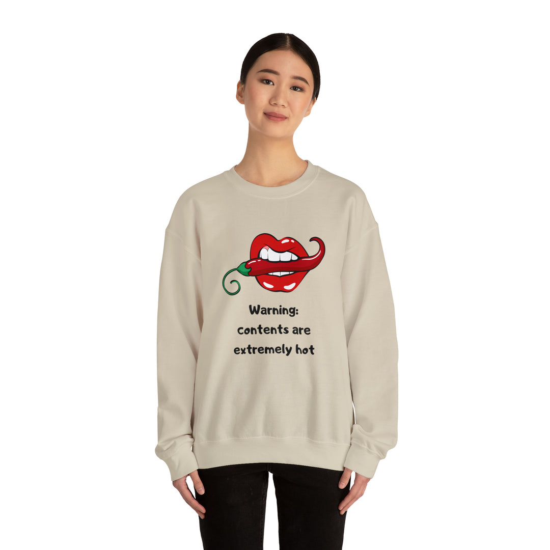 Warning Unisex Heavy Blend™ Crewneck Sweatshirt - Wave Fusions