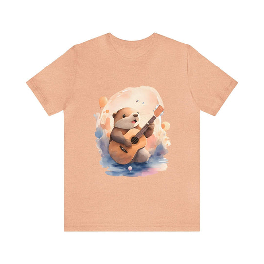 Hamster with Guitar Unisex Jersey Short Sleeve Tee