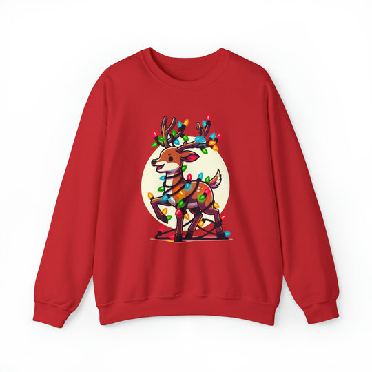 Reindeer Radiance Christmas Cheer Unisex Sweatshirt - Wave Fusions