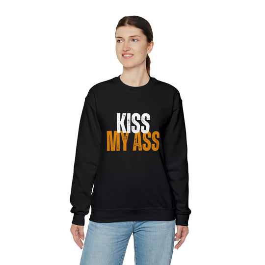 Kiss My Ass Unisex Heavy Blend™ Crewneck Sweatshirt - Wave Fusions