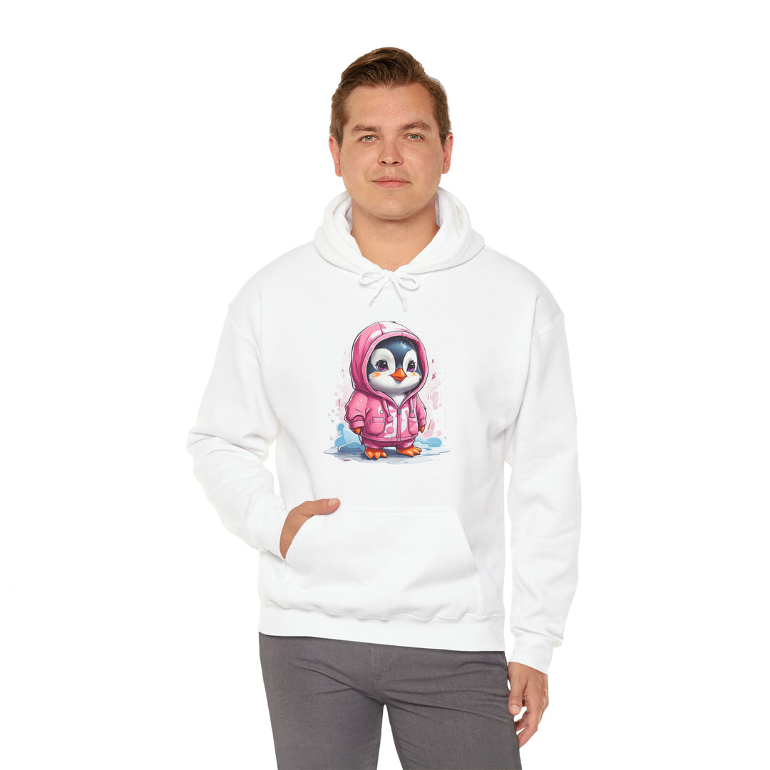 Penguin Unisex Heavy Blend™ Hooded Sweatshirt - Wave Fusions