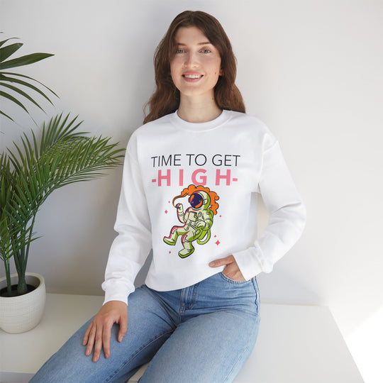 Time To Get High Unisex Sweatshirt - Wave Fusions