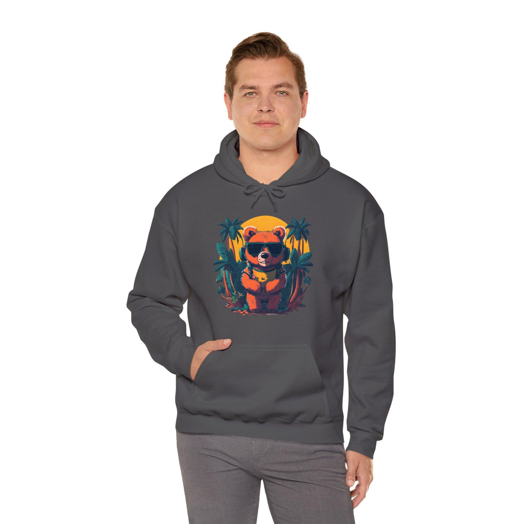 Brown Bear Heavy Blend™ Hooded Sweatshirt - Wave Fusions