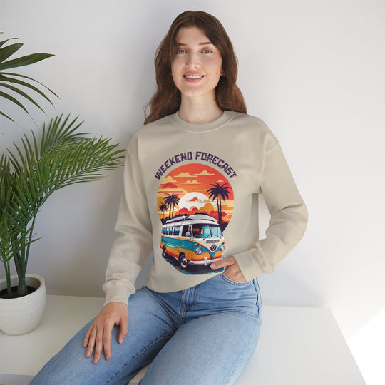 Weekend Forecast Van Life Sweatshirt - Weekend Forecast Sunset Edition