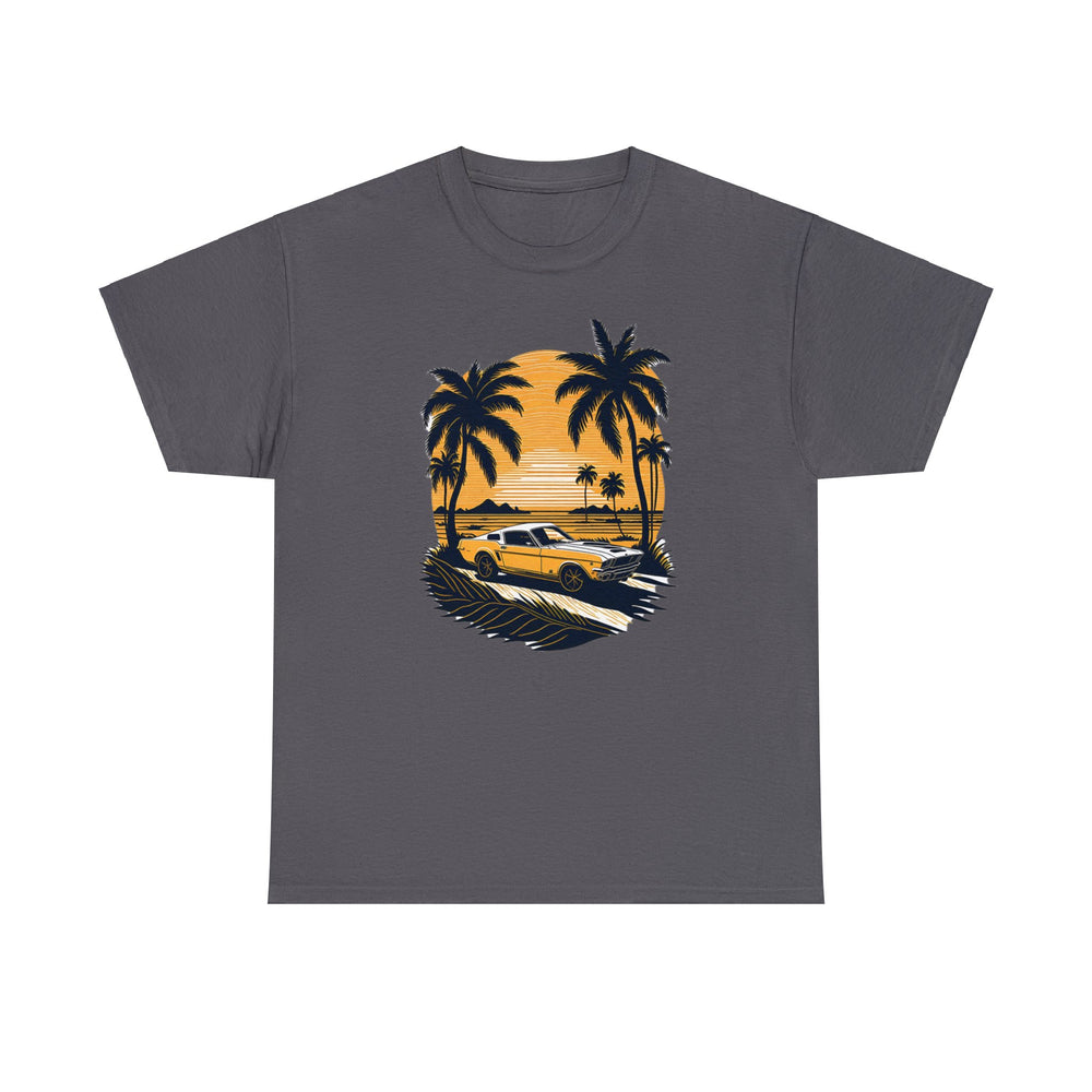 Vintage Car Unisex Heavy Cotton Tee - Wave Fusions