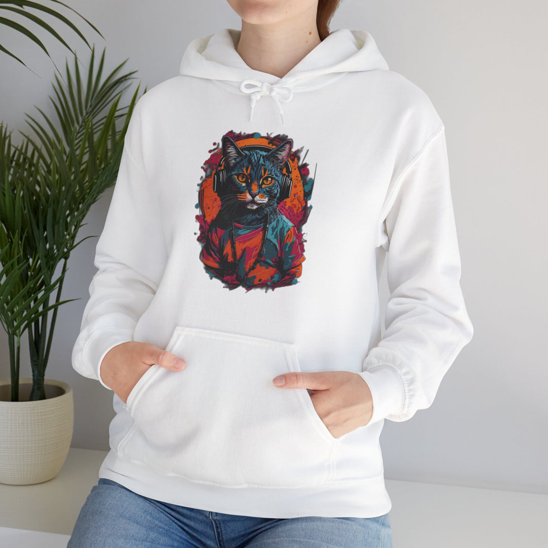 Rhythm and Purr Cat Hoodie - Tune In Style