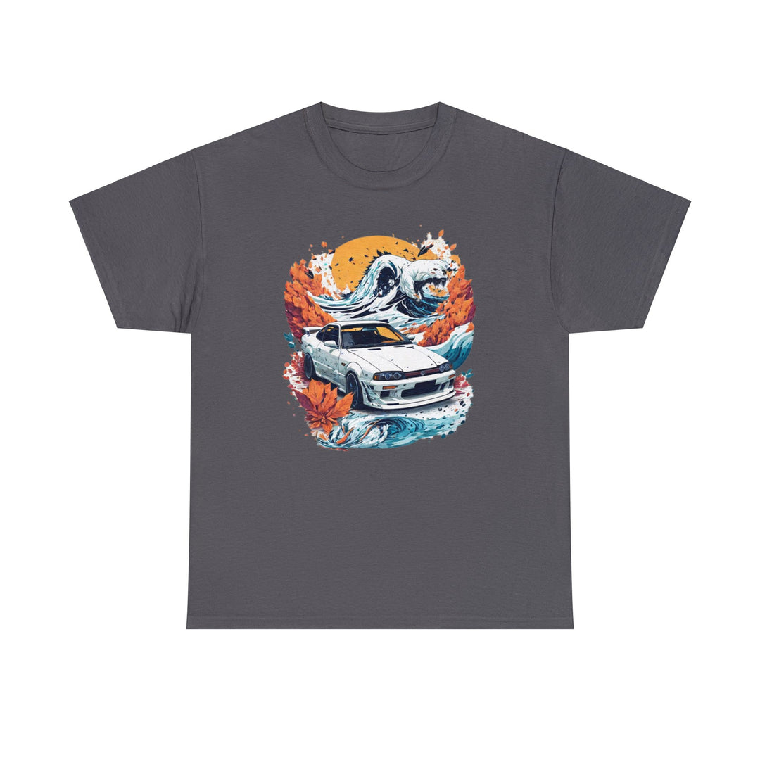 Autumn Wave Sports Car T-shirt - Vintage City Fashion