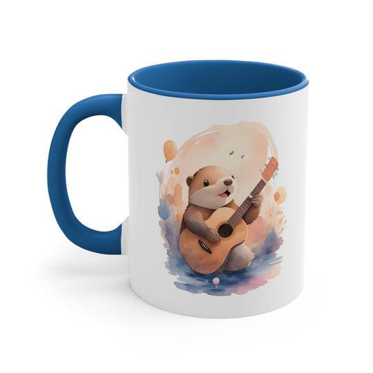 Hamster with Guitar Accent Coffee Mug, 11oz - Wave Fusions