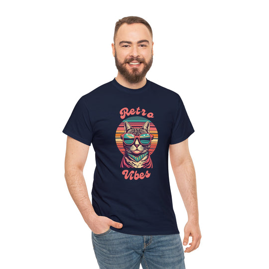 Cool Cat Retro Vibes T-Shirt  - Retro Radiance Edition