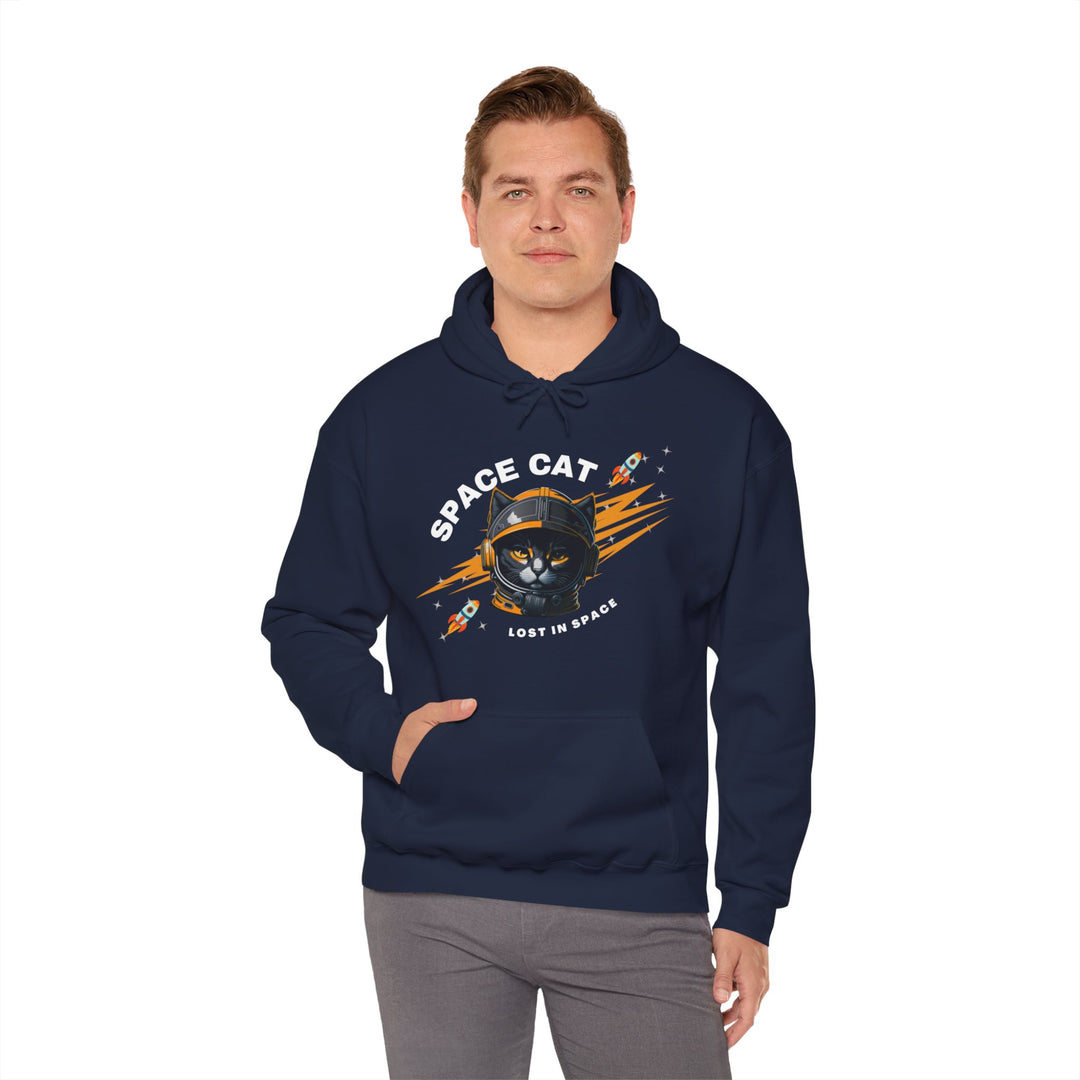 Space Cat Astronaut Hoodie - Lost In Space